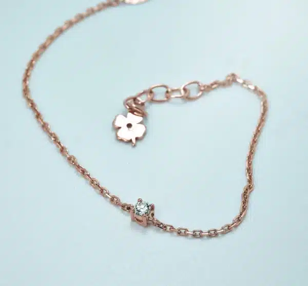 Roségold-Armband mit Diamant – femininer Glanz für jeden Tag