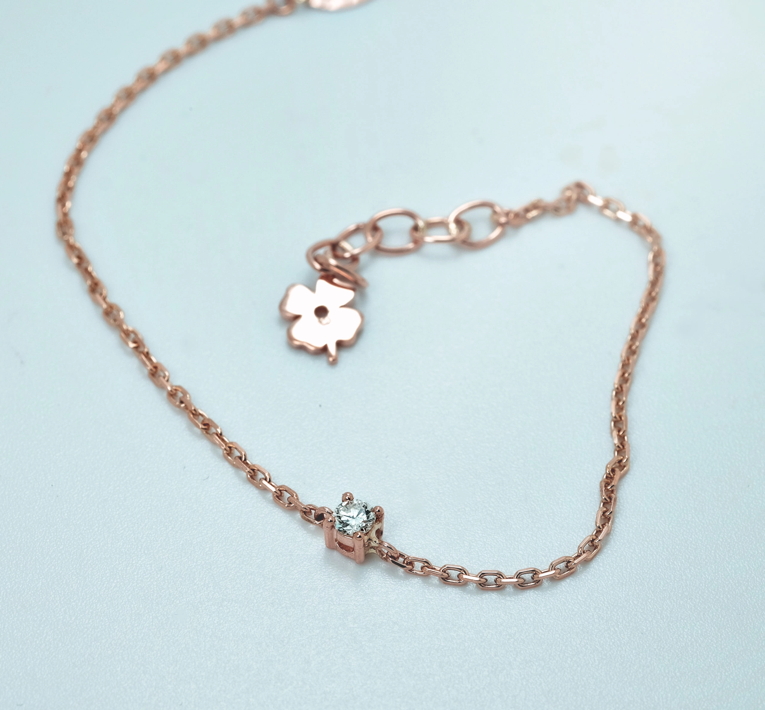 Roségold-Armband mit Diamant – femininer Glanz für jeden Tag