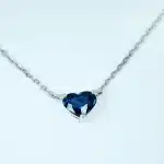Halskette mit 1.95g Gold & 1.03 ct Blue Sapphire
