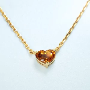 Halskette mit 3.04g Gold & 1.12 ct Yellow Sapphire
